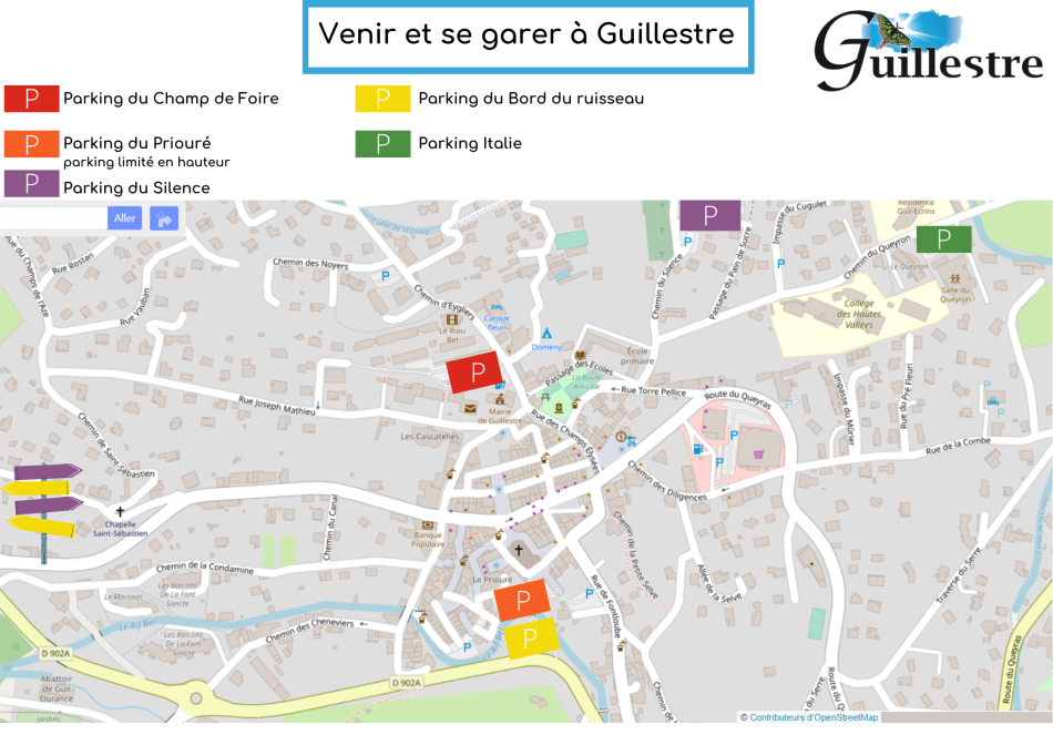 Venir et se garer à Guillestre