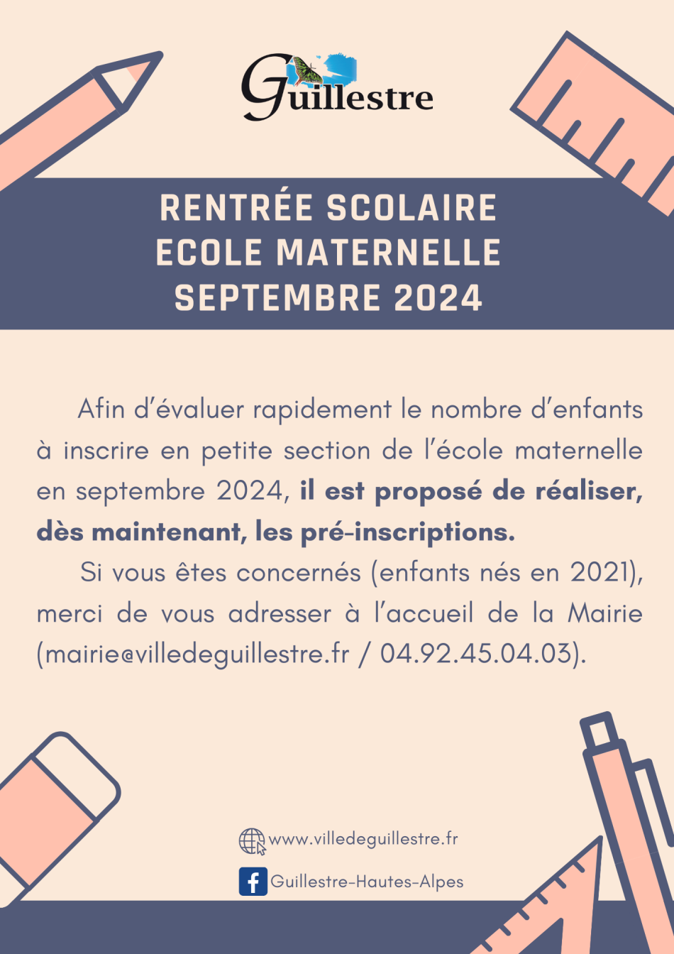 rentrée scolaire 2024