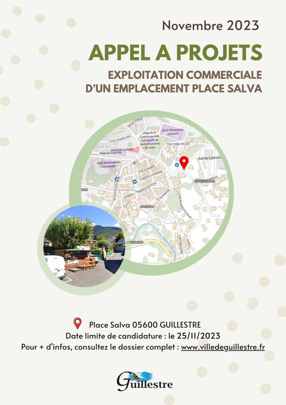 APPEL A PROJET - exploitation commerciale d'un emplacement Place Salva