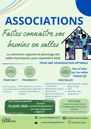 Recensement salles communales assos