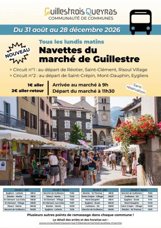 Navettes marché Guillestre