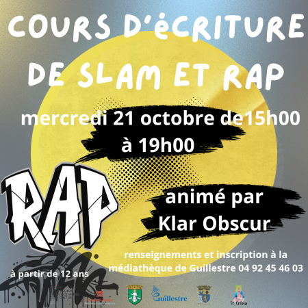 Cours écriture slam et rap